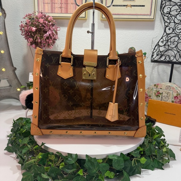 LOUIS VUITTON GM LIMITED EDITION AMBER CABAS NEO VINYL CRUISE HANDBAG! - Picture 17 of 17